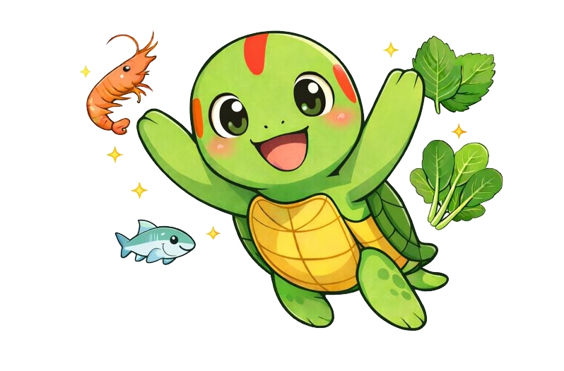 ウミアカちゃん：ごはん大好き！